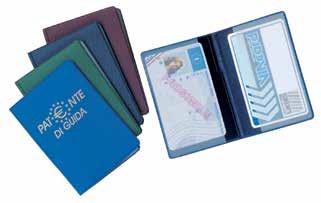 to cm 15,5 x 11 Sc da 24 pz CUSTODIA PATENTE EUROPEA Porta patente europea nel nuovo formato card, con