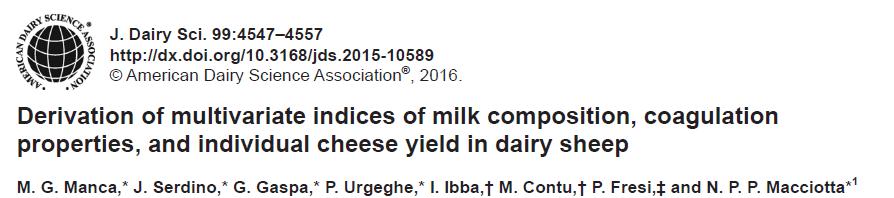 Analisi delle correlazioni tra le variabili che definiscono l attitudine casearia del latte Tra le variabili che definiscono