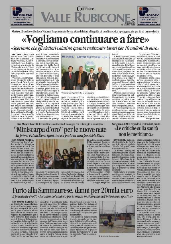 Pagina 47 Corriere di Romagna (ed. Forlì Cesena) Comune di Gatteo Gatteo.