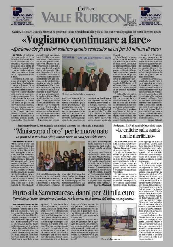 Pagina 47 Corriere di Romagna (ed. Forlì Cesena) Comune di Savignano Savignano. Il M5s risponde al Centro diritti malato «Le critiche sulla sanità non le meritiamo» SAVIGNANO.