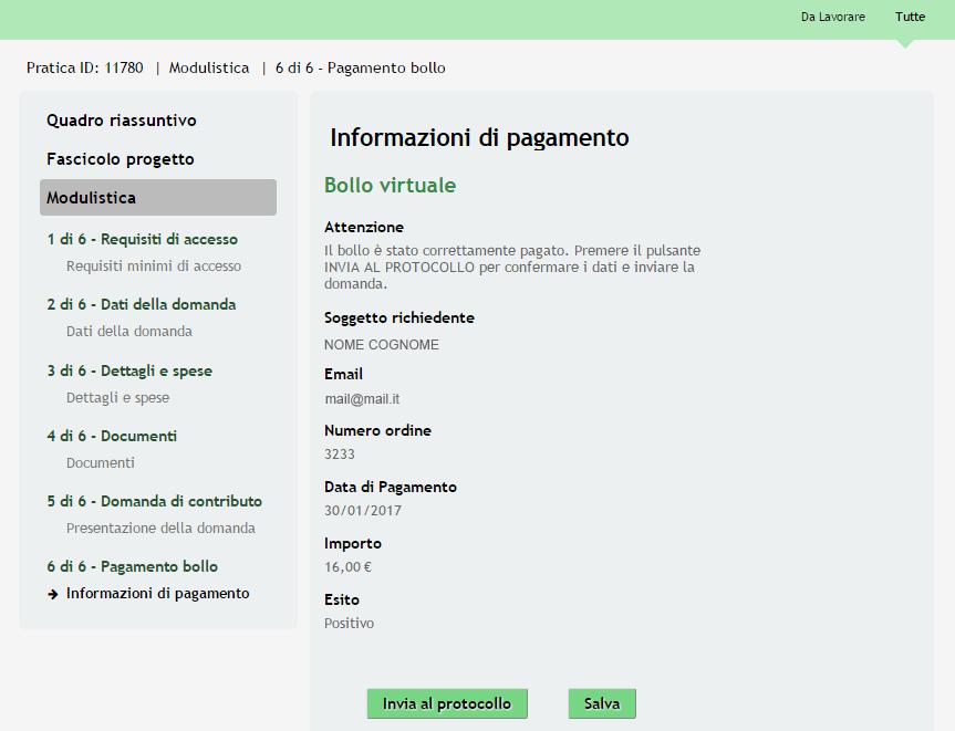 Cliccare su per ritornare al Modulo 5.