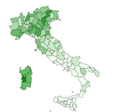 I fornitori in base ai prodotti (anno 2009) Principali fornitori mondiali di SCO : 3.749 invii USA.