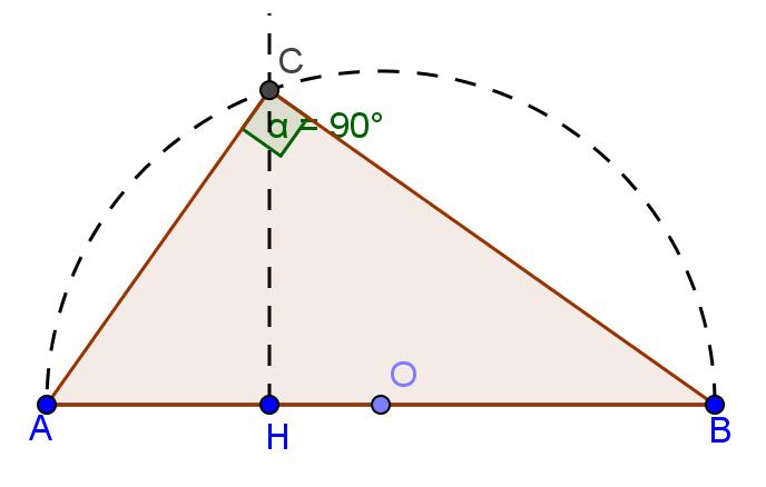 ) Consideriamo un triangolo rettangolo di cui si conoscono le proiezioni dei cateti 16 sull ipotenusa AH =, HB =. Come risultano le lunghezze dei cateti?