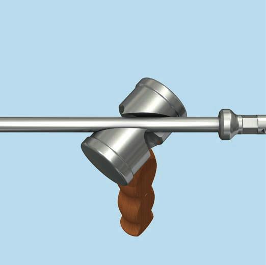 Inserimento del chiodo In alternativa è possibile avvitare l asta di guida nel raccordo e usare il martello come un martello scorrevole.