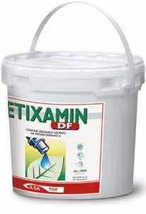 ETIXAMIN DF FITOCELL N 16 100% GELAMIN ETIXAMIN DF è un concime organico azotato per fertirrigazione e impiegabile anche per distribuzione fogliare, formulato in granulo idrosolubile.