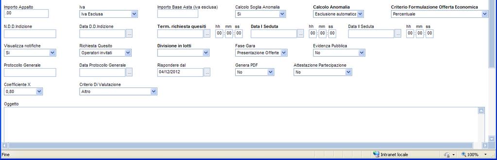 Cliccare sul link Salva (3) e procedere con l inserimento (o la modifica) delle sezioni che compongono il bando: E opportuno effettuare il Salva ogni qualvolta si procede con l inserimento o