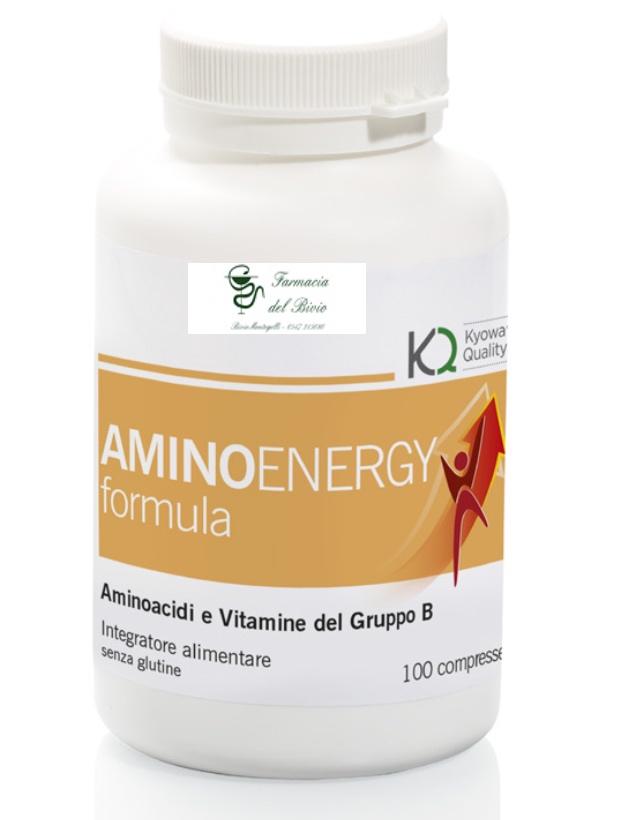 AminoEnergy Formula 100 Compresse Integratore alimentare a base di Aminoacidi e Vitamine del gruppo B. Aiuta ad aumentare la resistenza e sostiene la massa muscolare.