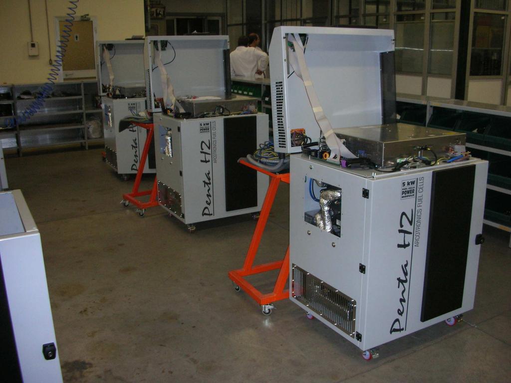 Fig. 3 Fuel Cell da 5 Kw, di produzione Arcotronics fuel cell, installate presso le