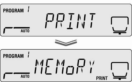 11.4 Richiamo e stampa dei risultati di rilievo Richiamare il menu con il tasto MENU, sarà visualizzato il primo punto del menu PRoGRM.
