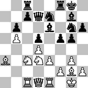 Così, durante la partita Dorfman-Borgo, Aosta 2000, seguì 7.Dc2, che promette al B. il vantaggio dopo le due possibili continuazioni: A) 7...Cxd4 8.Cxd4 Axd4 9.cxd5 exd5 10.Da4+ Cc6 e adesso: A1) 11.