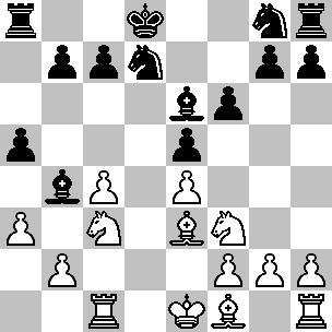 si ritrova con due debolezze in b3 e d4 che rendono la sua posizione difficile da difendere. 11.Axc5 Cxc5 12.Ae2 a4 13.0-0 Ce7 14.Ce1 Cc6 15.Cc2 Rc8 16.Tcd1 b6 17.f3 Rb7 18.Rf2 Thf8 19.Tfe1 Tf7 20.