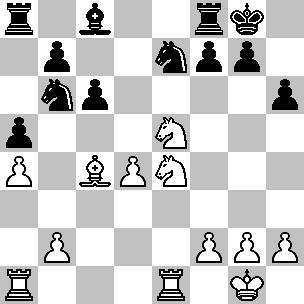 PEDONE ISOLATO Sveshnikov,E - Dorfman,J [C54] Campionato dell URSS, Leningrado 1977 29.Cd3 Cd7 30.g3 Rf8 31.Aa4 Cb6 32.Ac2 f6 33.h4 Af7 1.e4 e5 2.Cf3 Cc6 3.Ac4 Ac5 4.c3 Cf6 5.d4 exd4 6.cxd4 Ab4+ 7.