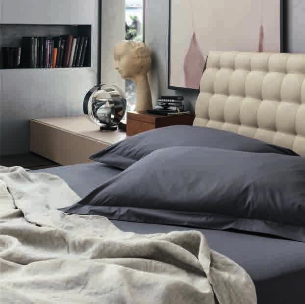 LETTO TOD Olmo Cotto e Ecopelle Sabbia/ Tod Bed Cotto Elm and Eco-leather