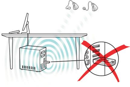 Per collegare Air link al PC, si consiglia di non utilizzare cavi USB di lunghezza superiore a metri.