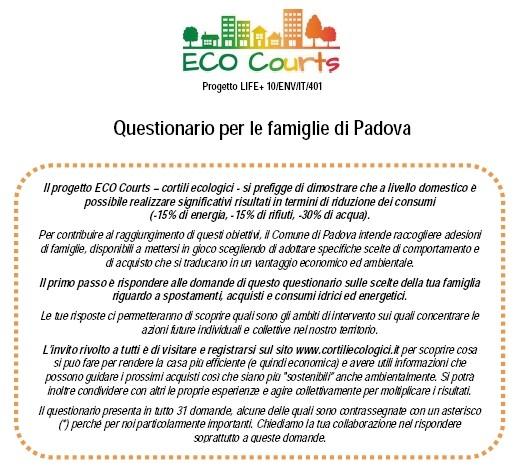 SPERIMENTAZIONE A PADOVA - MODALITÀ DI LAVORO CON FAMIGLIE - Questionario generale per raccogliere informazioni su comportamenti ed eventuali ambiti di interesse Aggregazione gruppi a seconda dell