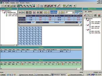 Controllo numerico e software Numerical control and software Ottimizzatore per tagli rettilinei e sagomati (opz.