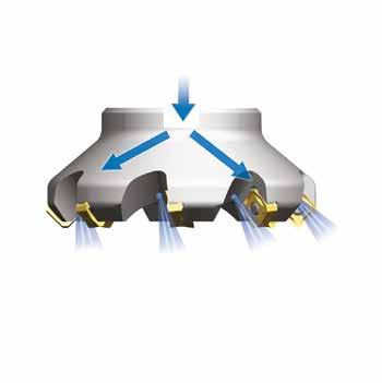 Possibilità di utilizzo su materiali come acciaio, acciaio inossidabile, ghisa, alluminio. La geometria innovativa e i vari gradi disponibili assicurano un'ottima durata dell'utensile.