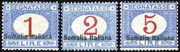 1863 1868 F - 9 - * SOMALIA, Segnatasse, n 12/22. Cat. 1.000.