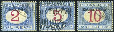 577 578 579 580 581 582 583 - Eritrea - 1917/24 - Pacchi nodo