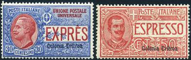 350 (**) (f)...70 568 - Eritrea - 1907/21 - Espressi soprast.