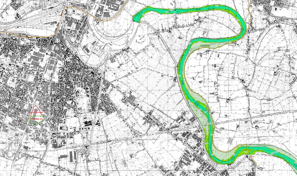 area oggetto di studio rispetto alla cartografia degli habitat afferenti al SIC