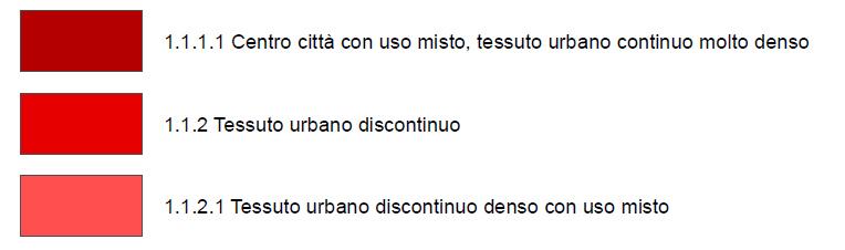 Localizzazione dell intervento e della relativa area di perturbazione acustica, sulla carta di uso del suolo Come visibile nell immagine si nota che all