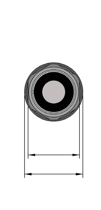 UK*/**-0E 65,2 66,7 8,3 3 O 4,7 x 2,5 57,5 7,6 SW 22 9,7 93,2 4 Ø 25 UK*/**-E 4 x x uscita cavo ghiera plastica di