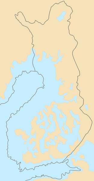 Al termine dell ultima era glaciale (20,000 anni fa) gran parte della Finlandia era un arcipelago di isolette, il mar baltico era molto piu` esteso.