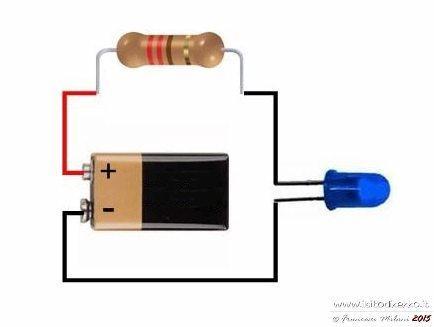 Ogni diodo led in base al colore ha una tensione di lavoro caratteristica: DIODO INFRAROSSO 1,3V DIODO ROSSO 1,8V DIODO GIALLO 1,9V DIODO VERDE 2,0V DIODO ARANCIO 2,0V DIODO BIANCO CALDO - FREDDO