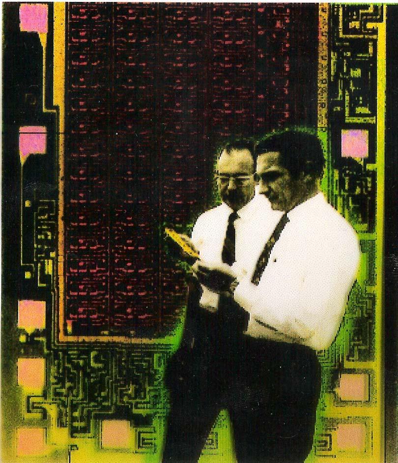 La Intel viene fondata nel 1968 da Gordon Moore e Bob Noyce, che avevano partecipato alla creazione della Fairchild