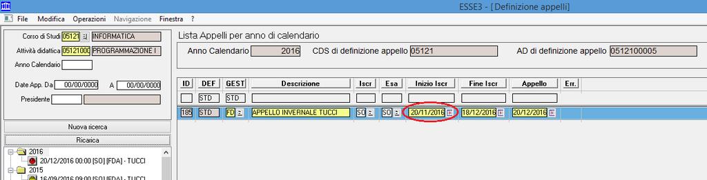 Per gli insegnamenti del primo semestre la compilazione si apre nel mese di Novembre ( per il 2016/17 l apertura è prevista per il 18 Novembre), per gli insegnamenti di secondo semestre o annuali l