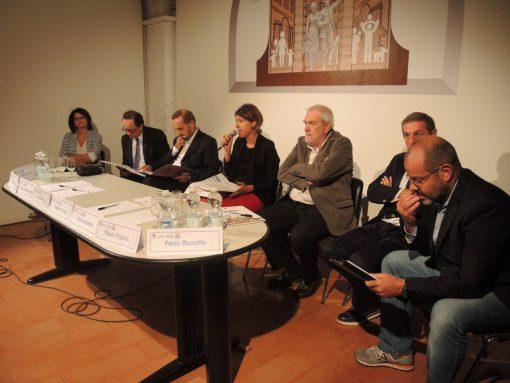 L, Giovanni Priore, Acel Service, Simona Piazza, assessore alla Cultura del Comune di Lecco, Peppino Ciresa, Confcommercio Lecco, Mauro Frigerio, LineeLecco e Paolo Buccella, FF3D LECCO Si