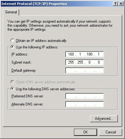 12.9 Interfaccia Ethernet Impostazioni su un PC con Windows 2000 Premesse: La scheda di rete deve essere già installata sul PC e funzionante.