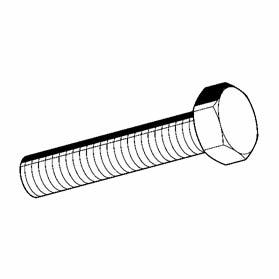 Bullone HCP Gruppo 1870 Caratteristiche costruttive: Secondo DIN 933, acciaio classe 8.8, zincato a caldo HCP Dati tecnici: Tipo Max.