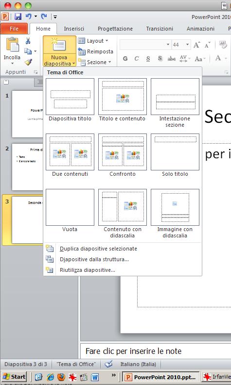 ! Nella finestra di dialogo Apri navigare nelle cartelle per raggiungere il documento da aprire.! Selezionare il documento.! Cliccare sul pulsante Apri. 13 14 CREARE UNA NUOVA DIAPOSITIVA!