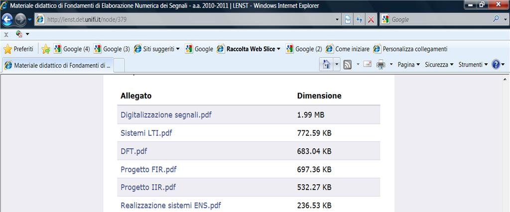 Materiale didattico di