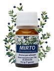 EAN: 8034115510330 mirto olio essenziale puro Nome botanico: Myrtus communis Metodo estrattivo: Distillato a vapore Dose di impiego massima per 2 kg di alimenti: 0,2 g (7 gocce) Parte utilizzata: