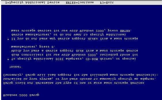 7-4 Guida dell'utente del controller Compaq RAID LC2 3. Dopo aver premuto F6 durante la visualizzazione della schermata di apertura di Windows 2000, verrà visualizzata la seguente schermata.