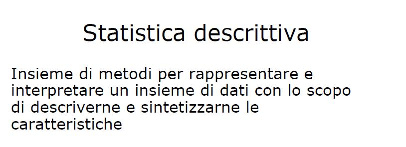 Statistica