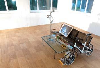 Bicicletta: Studio Hannes Wettstein, Zurigo Formpark 520 & 780, Rovere 35 Tavolo e sedie: ag