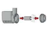 Manutenzione della pompa JUWEL Eccoflow 300 La pompa JUWEL Eccoflow dovrebbe essere controllata ad intervalli regolari (minimo 1 volta al mese) per accertarne l'efficienza e pulirla.
