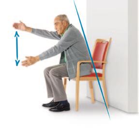Esercizio 3 Per la muscolatura del tronco Esercizio 3.3: muscolatura dorsale alta Sedete su una sedia.