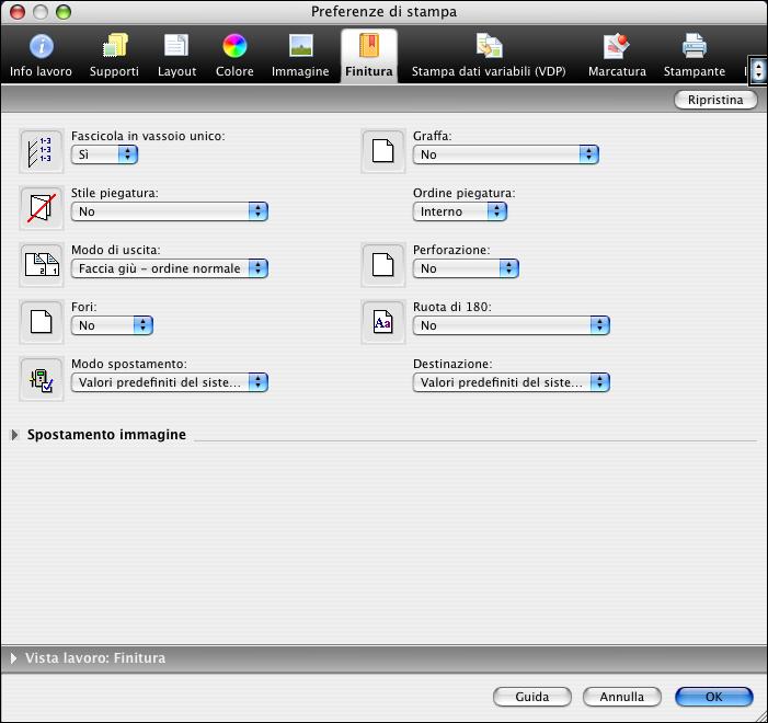 STAMPA DA MAC OS X 37 23 Selezionare le altre opzioni specifiche per la stampante. Queste opzioni di stampa sono specifiche per E-41A e la fotocopiatrice/stampante.