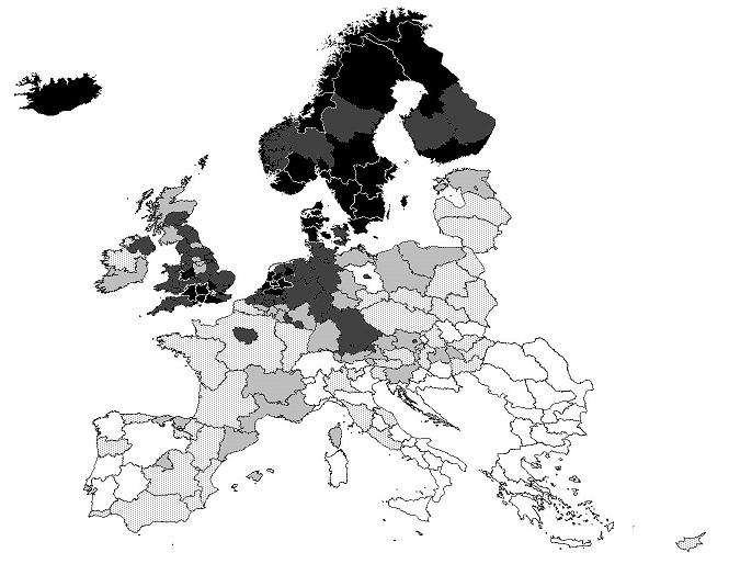 regioni italiane: Calabria, Basilicata, Molise, Puglia, Sicilia,Valle d Aosta (con valori