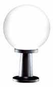 sfera opale / Black - opal globe HE100W/FBT23W E27 Ø 250 119252 Nero - sfera fumé / Black - smoked globe HE100W/FBT23W E27