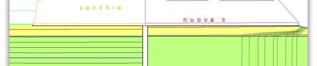 Figura 3-Output di calcolo: linee di flusso Per una maggiore certezza sui risultati ottenuti si è effettuata la verifica secondo i coefficienti di sicurezza delle NTC 2008 anche con l utilizzo dei