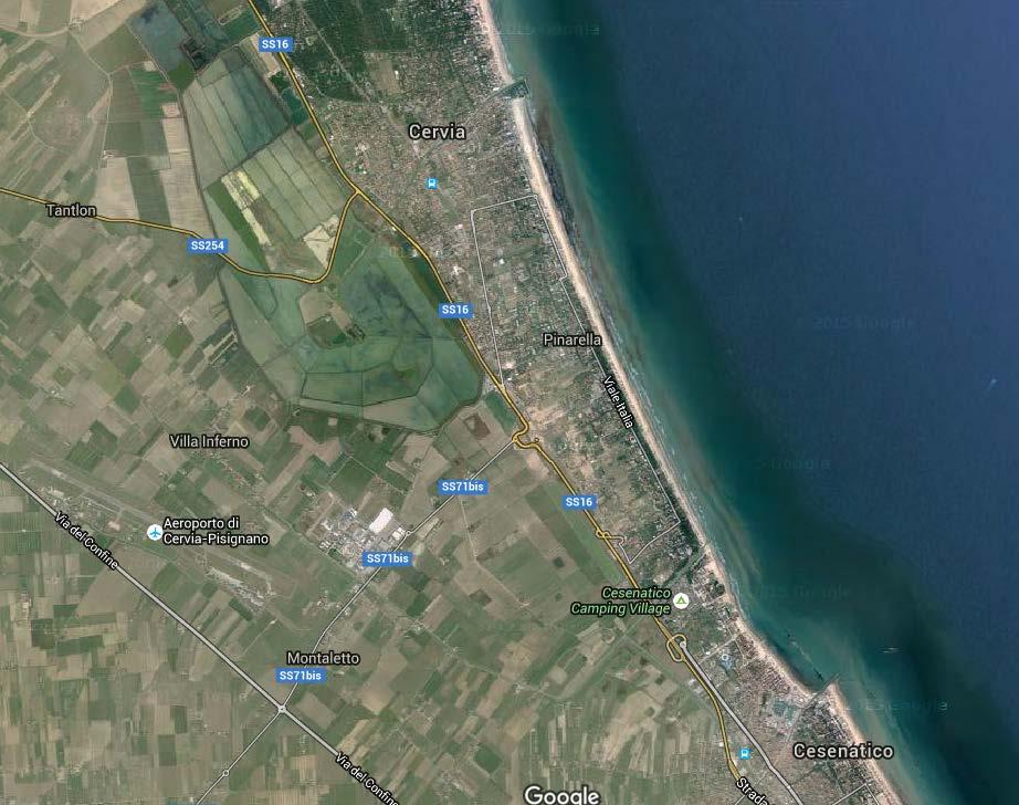 AREA UBICATA A TAGLIATA DI CERVIA (RA) FRA VIA PINARELLA, DEI COSMONAUTI, MAREMMA E PUGLIE PRIME INDICAZIONI PER IL PIANO DELLA SICUREZZA In relazione al progetto del Piano Urbanistico Attuativo