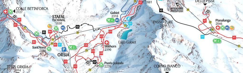 In particolare il settore in esame interessa il versante occidentale dello spartiacque tra la Regione Valle d Aosta e la Regione Piemonte, a valle del Colle dei Salati, tra le quote 3.280m slm e 2.