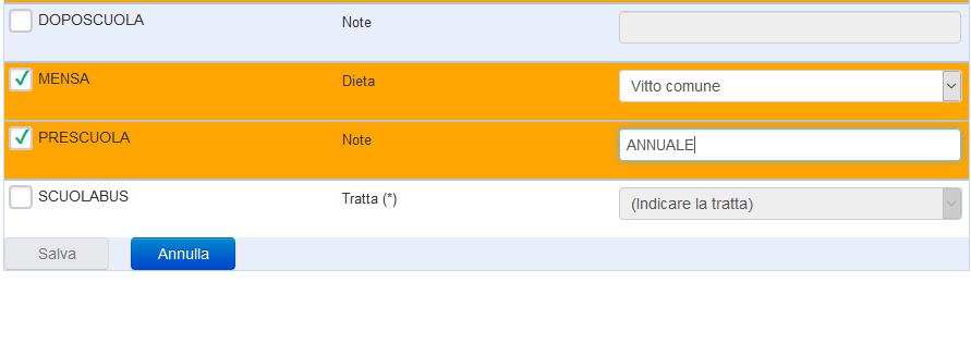 Potrete premere il pulsante inserimento dati per correggere eventuali mancanze.