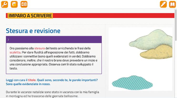 Il Libro Accessibile, grazie al formato html, consente di adattare la visualizzazione alle differenti esigenze, aiutando nello studio tutti i bambini e, in particolare, quelli con difficoltà di